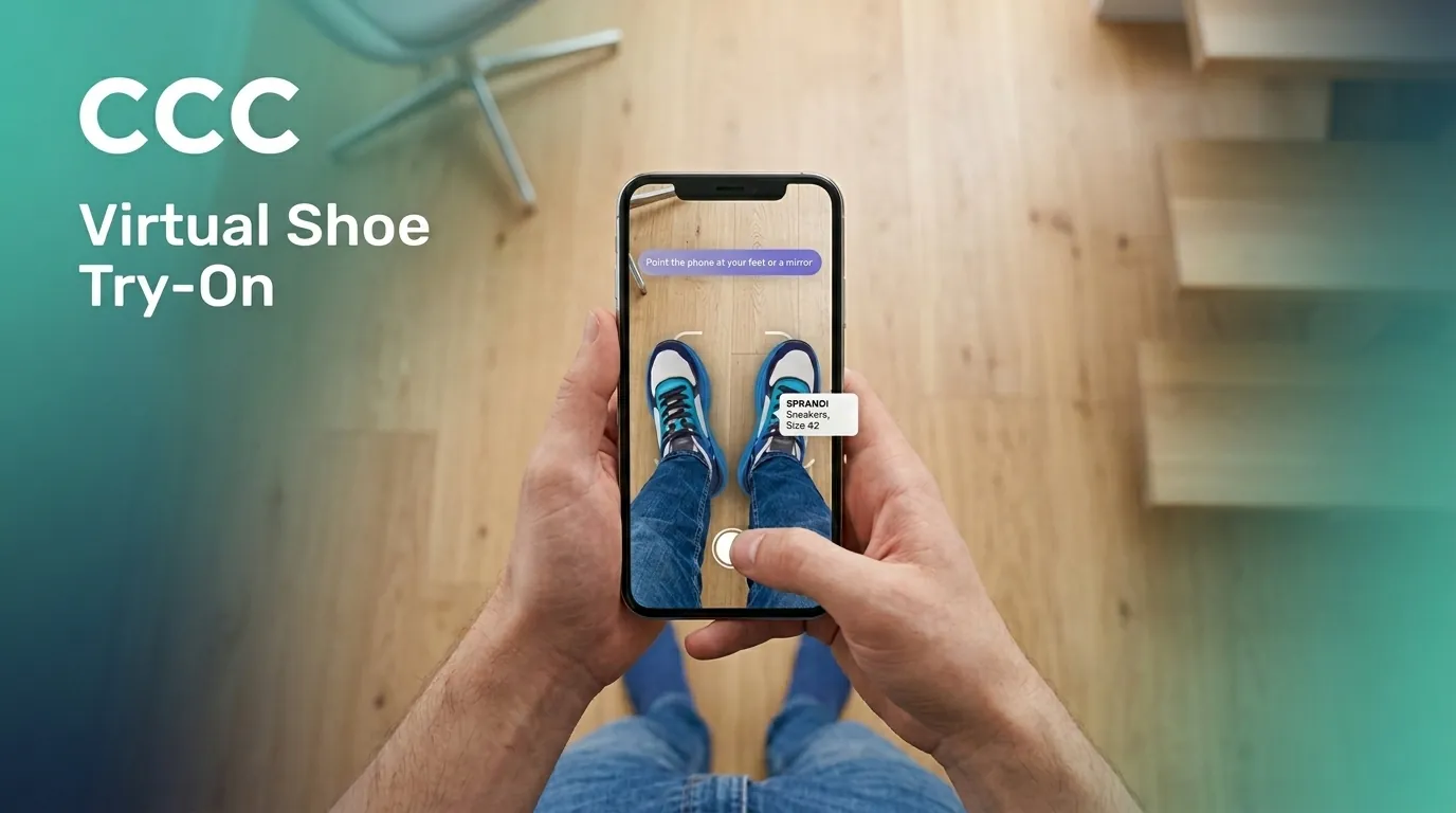 CCC x WEARFITS: Virtual Shoe Try-On for Mobile E-commerce