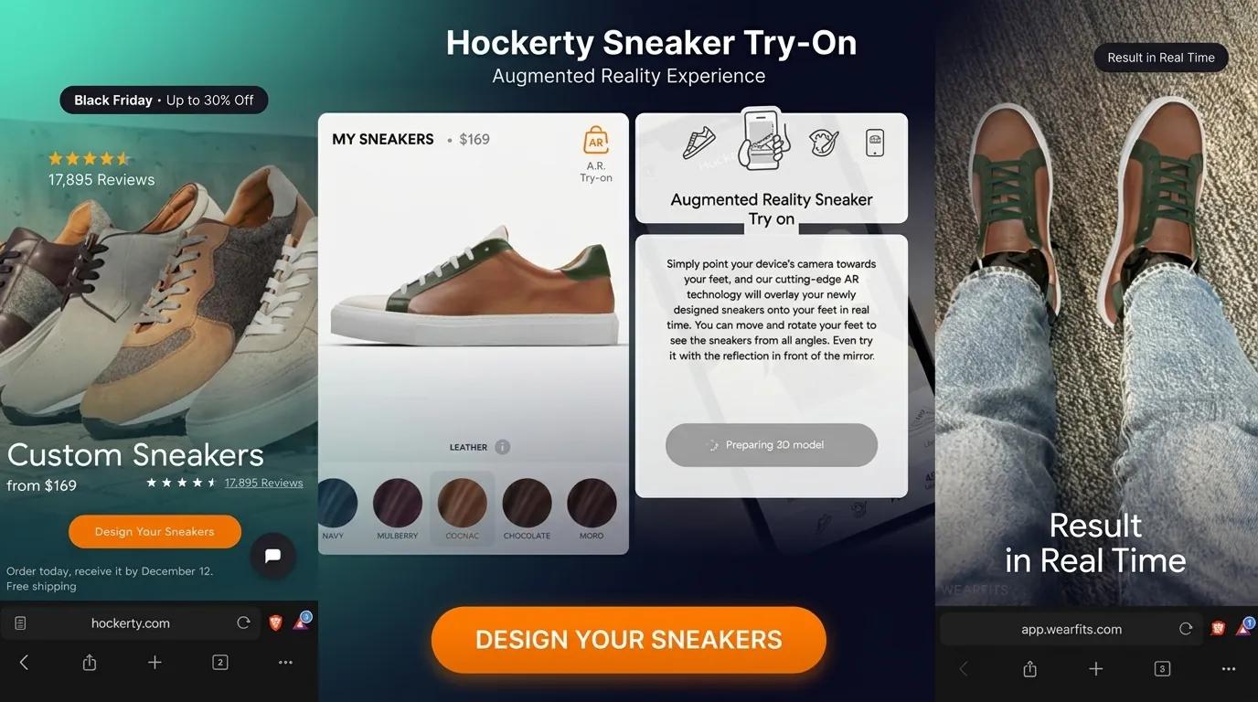 Boosting Shoe Sales: AR Virtual Try-On Success at Hockerty
