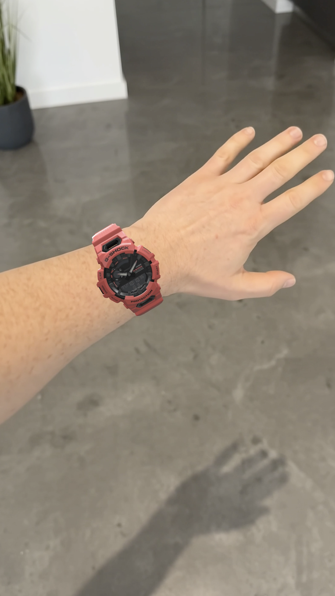 Sport watch shown on a shopper wrist in WEARFITS AR try-on.